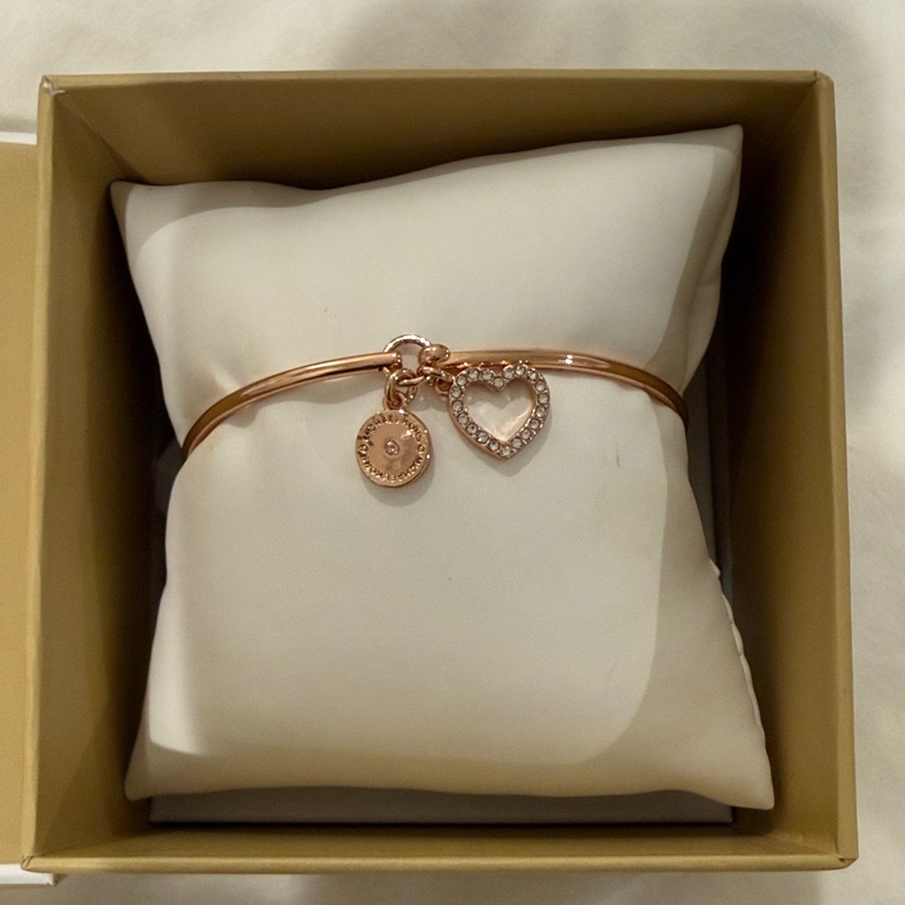 Michael Kors Rose Gold Heart Bracelet